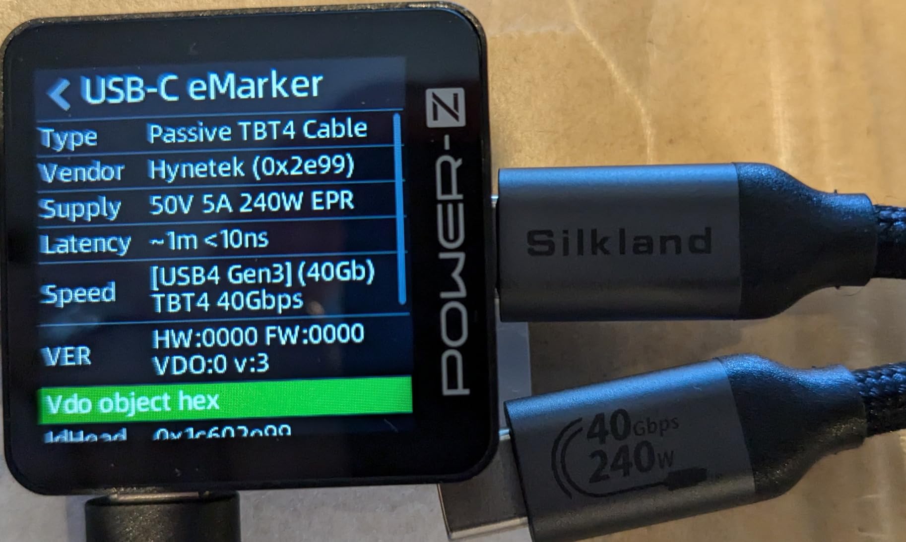 Silkland 40Gbps USB 4 for Thunderbolt 4 Cable 4FT, 240W PD3.1, 8K/Dual 4K customer photo 2