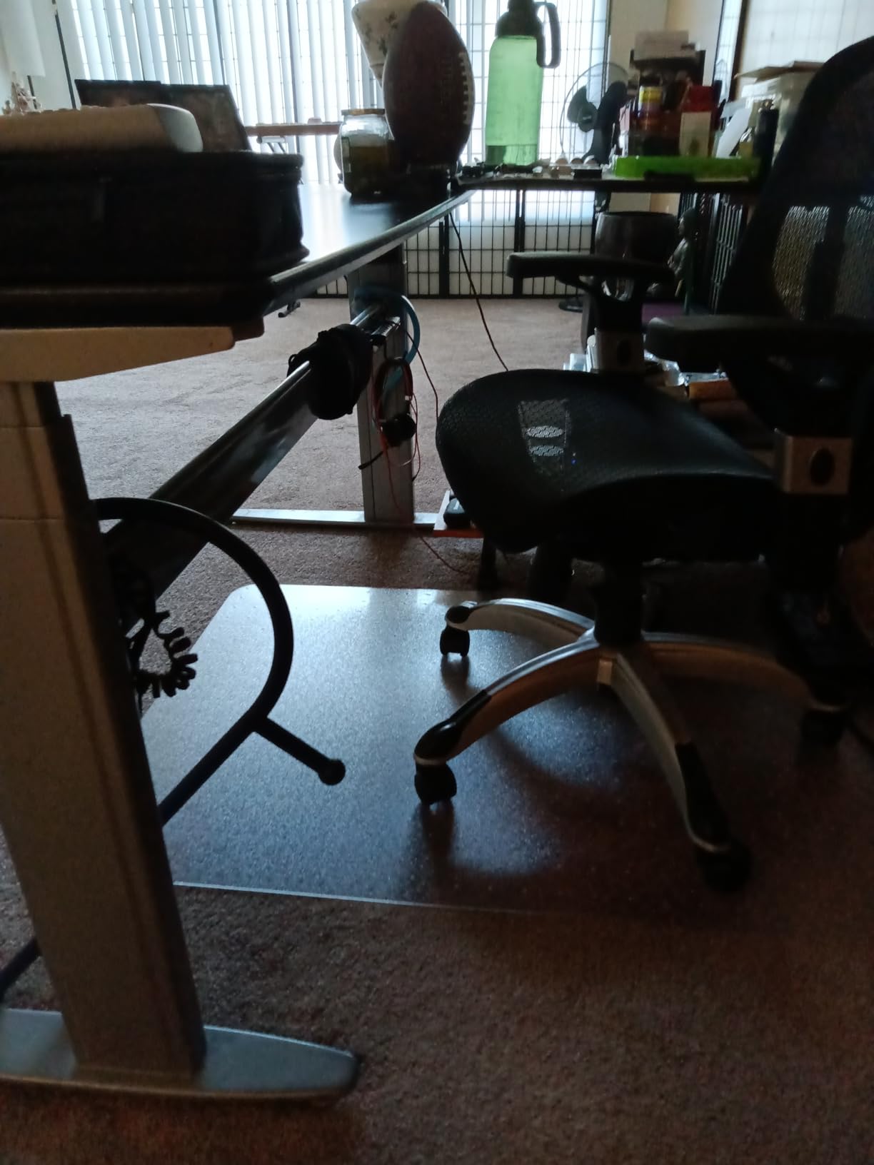 Kuyal Office Chair Mat for Carpet, Clear Heavy Duty Computer Chair Mat customer photo 1