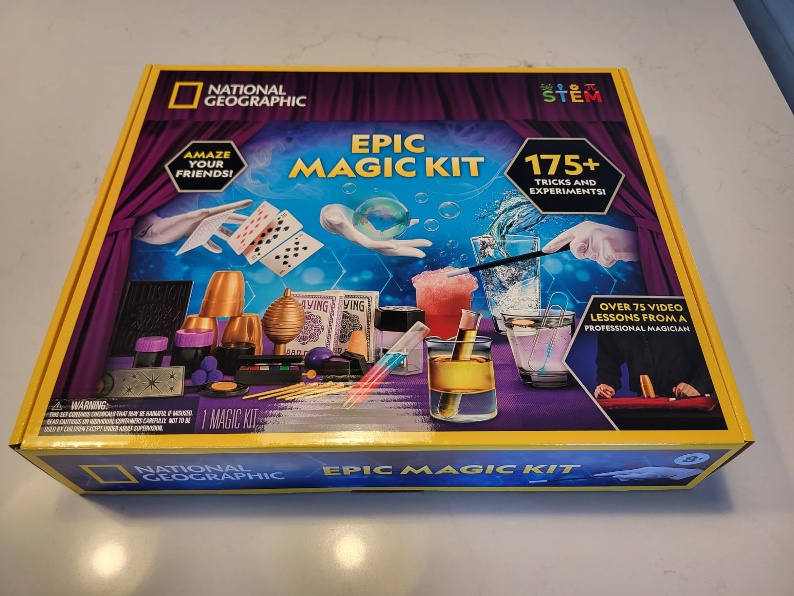 National Geographic Kids Magic Kit with 45 Tricks for Kids Ages 8-12 | Perform Classic Illusions, Performance Props, STEM Learning, Video Instructions from a Professional Magician, Birthday Gift customer photo 1