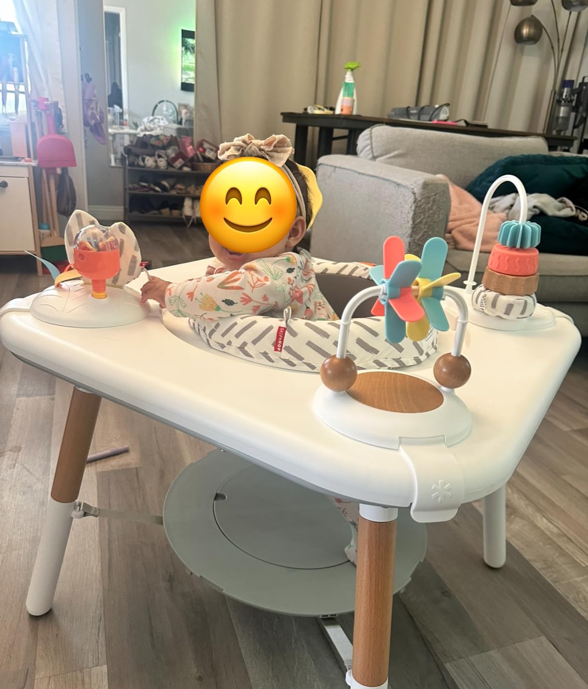 Skip Hop Discoverosity Montessori-Inspired 3-Stage Activity Center & Play Table for Baby Ages 4m+, Includes Mirror, Rattles, Teethers customer photo 2