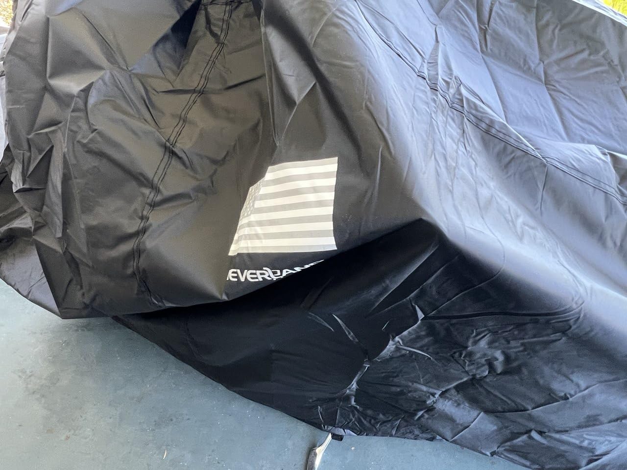 NEVERLAND Motorcycle Cover Waterproof Outdoor All Weather Protection Black customer photo 1