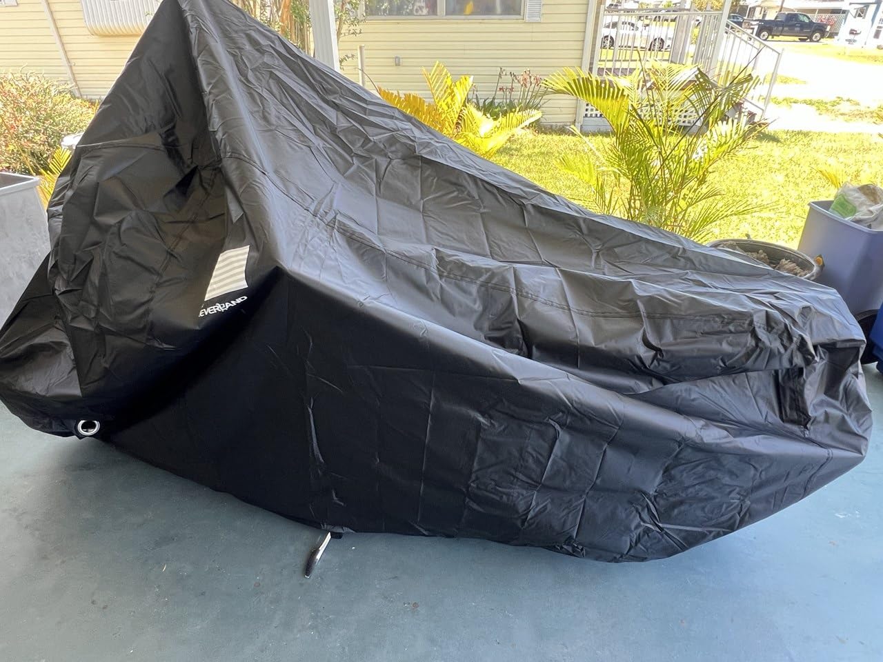 NEVERLAND Motorcycle Cover Waterproof Outdoor All Weather Protection Black customer photo 2