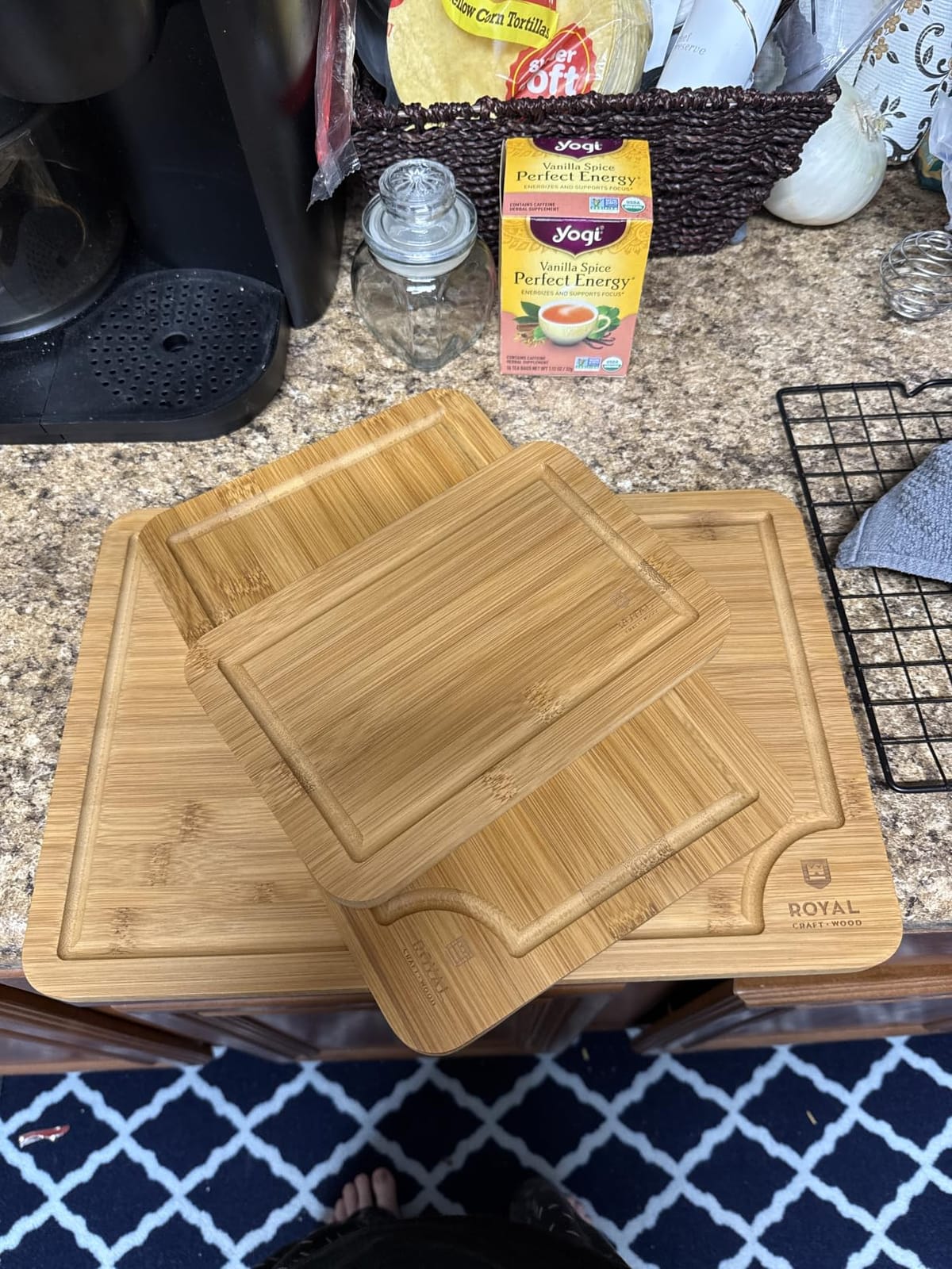 ROYAL CRAFT WOOD Wooden Cutting Boards for Kitchen - Non Toxic Bamboo Wood Cutting Board Set with Deep Juice Groove, Side Handles, Charcuterie & Butcher Block for Meat, Meal Prep & Serving customer photo 1