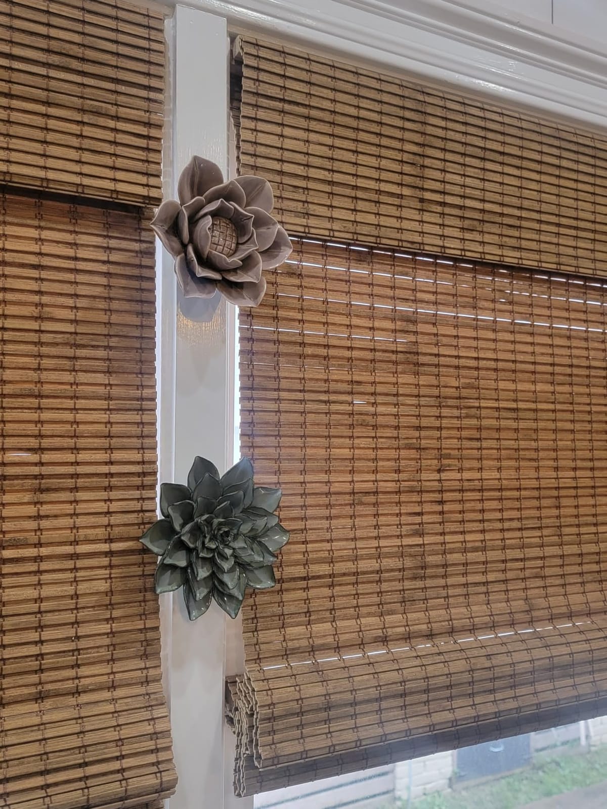 LazBlinds Cordless Bamboo Roman Shades, 34x64, Highfield Teak customer photo 2