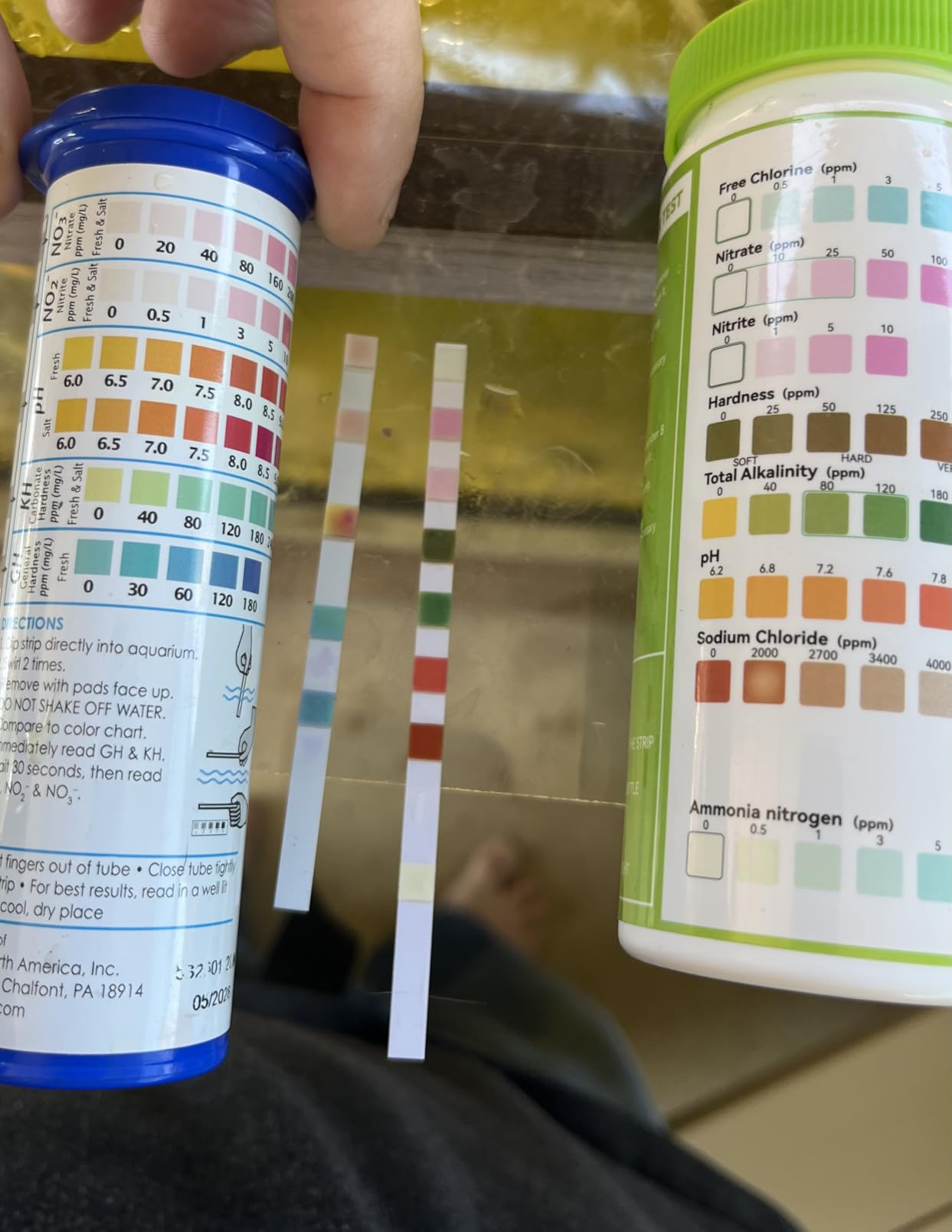 AAwipes 8-in-1 Aquarium Test Kit for Fish Tanks - Quick & Accurate Water Testing Strips for Aquariums & Ponds. Tests pH, Ammonia, Alkalinity, Hardness, Chlorine, etc. (K02-50) customer photo 1