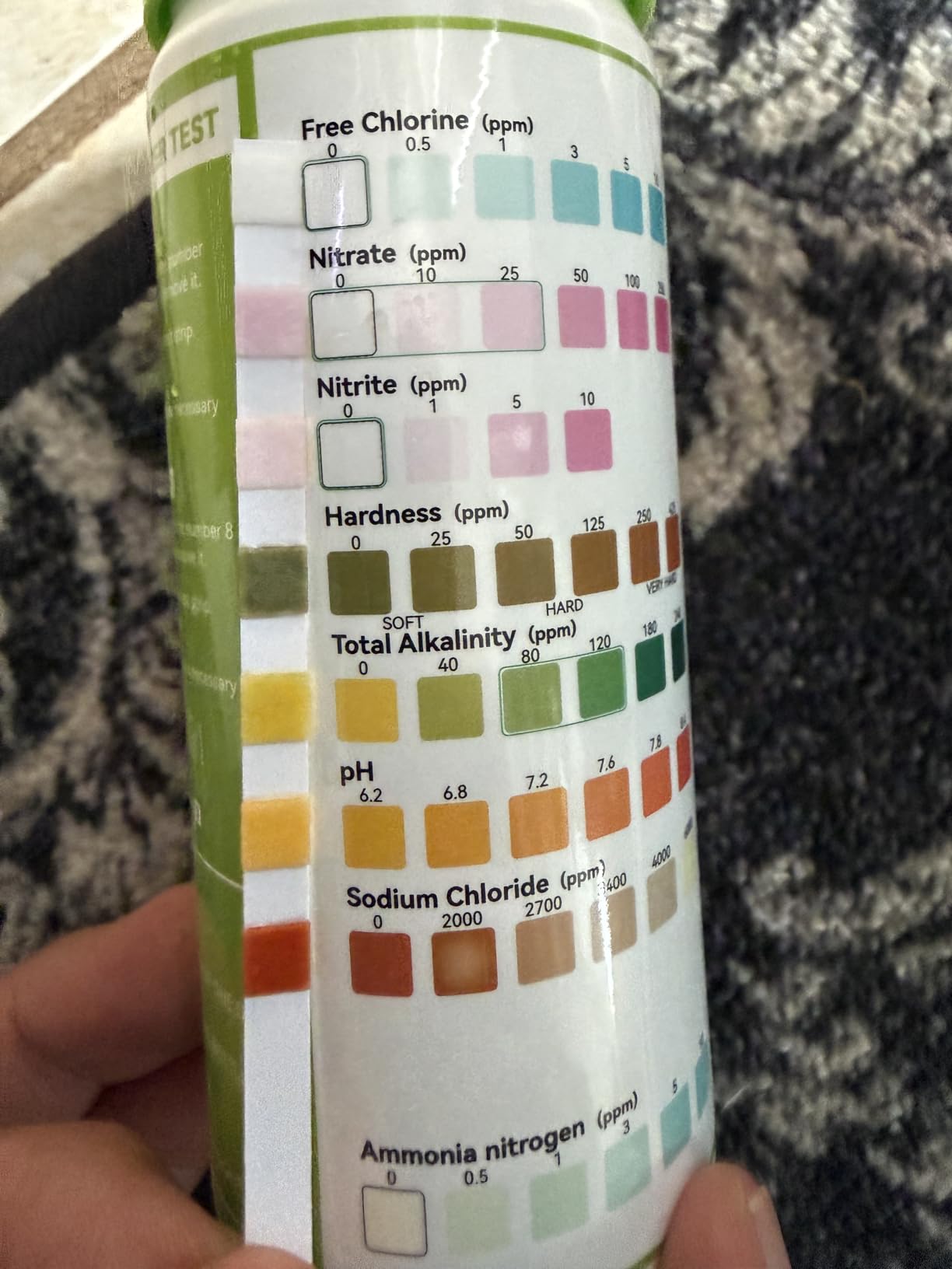 AAwipes 8-in-1 Aquarium Test Kit for Fish Tanks - Quick & Accurate Water Testing Strips for Aquariums & Ponds. Tests pH, Ammonia, Alkalinity, Hardness, Chlorine, etc. (K02-50) customer photo 2