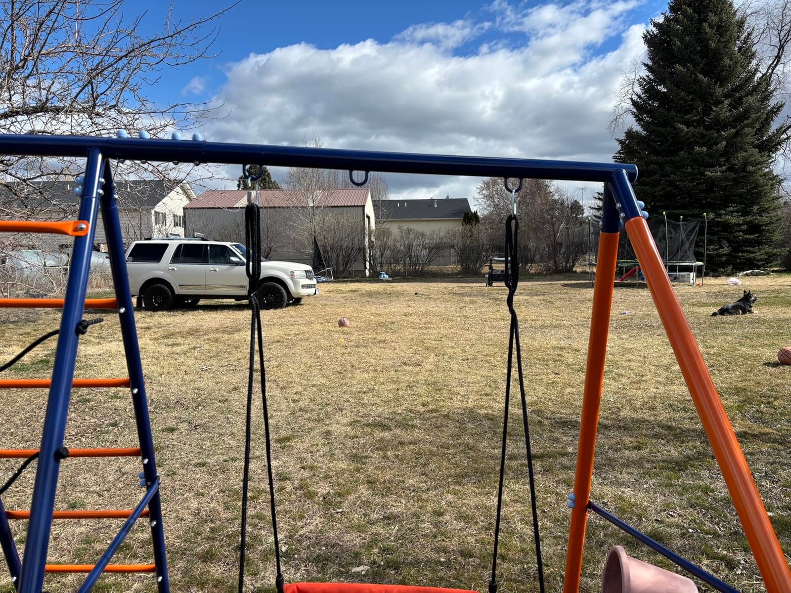 Swing Sets for Backyard 700 lb - 6 in 1 Playground Sets with 3 Swings Seats customer photo 2
