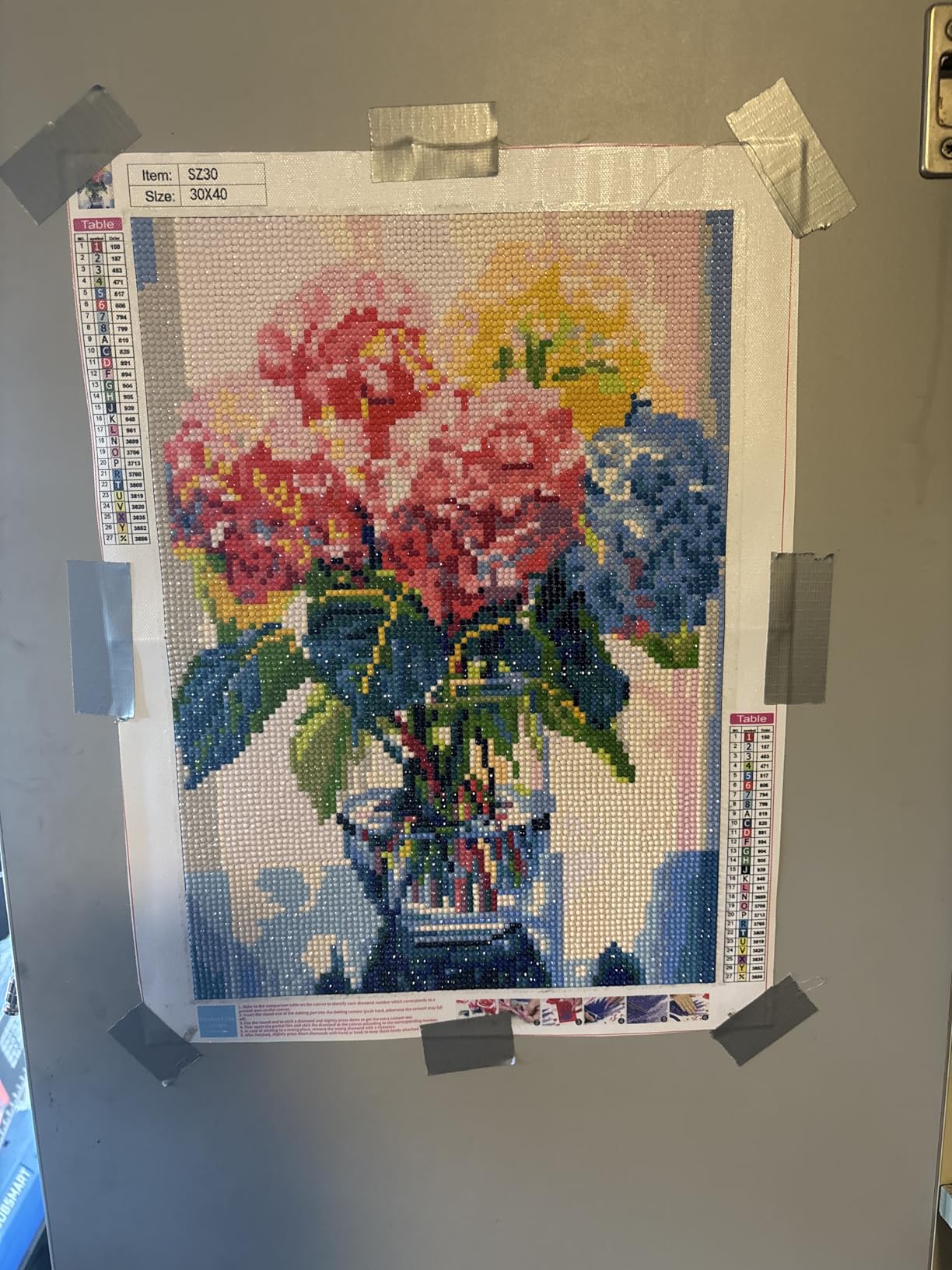 Hydrangea Diamond Painting Kits for Adults,Flowers Diamond Art 12x16inch customer photo 1