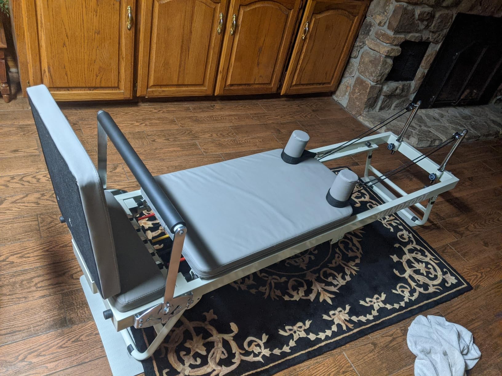 Pilates Reformer Machine Equipment with Springs & Cords for Home Workout, Foldable Pilates Equipment with Jump Board for All Level Users customer photo 1