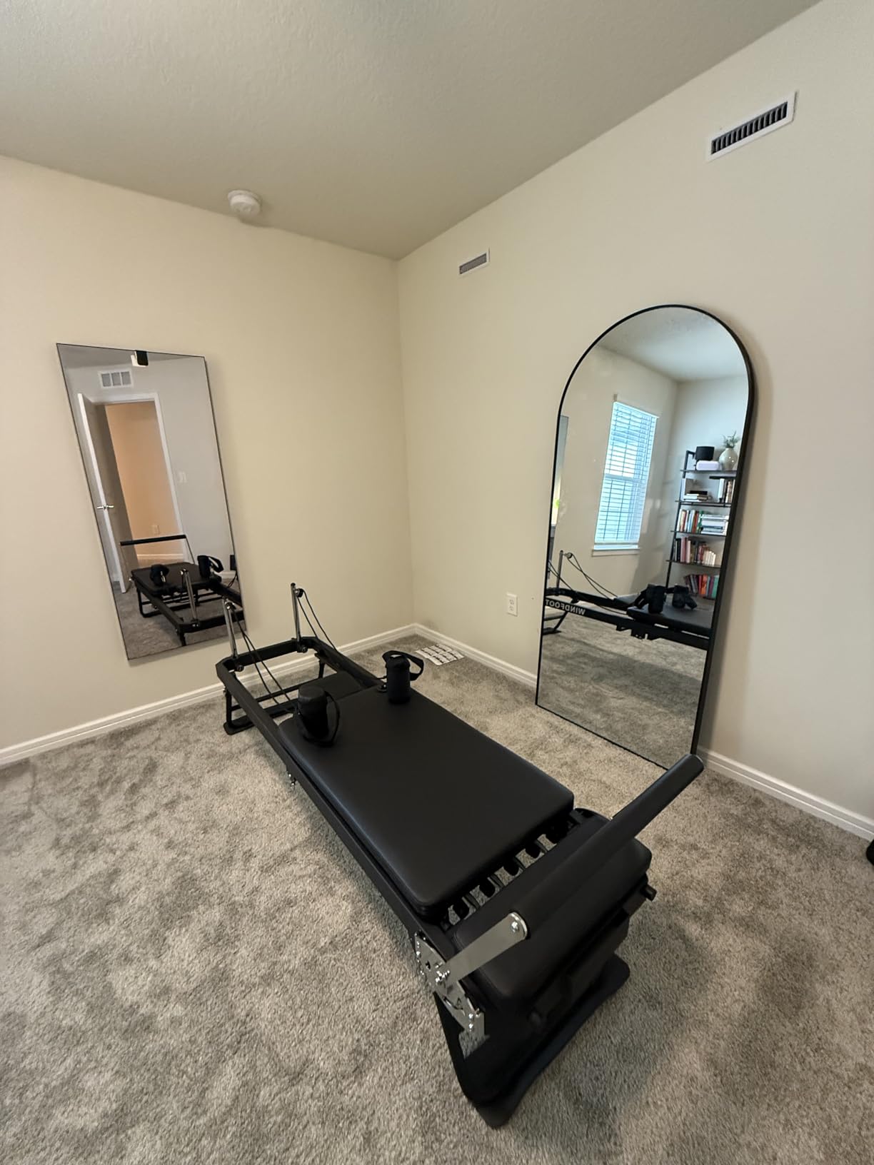 Pilates Reformer Machine Equipment with Springs & Cords for Home Workout, Foldable Pilates Equipment with Jump Board for All Level Users customer photo 2