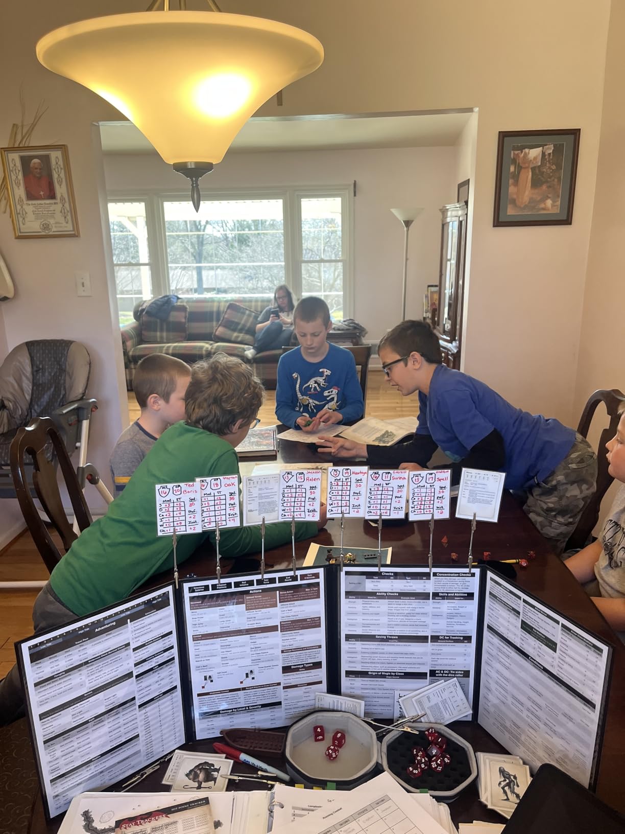 TIDYBOSS 4-Panel DM Screen | Customizable DND Dungeon Master Guide with Inserts for Dungeon Masters | D&D Starter Set | DND Starter kit d&d Accessories | DND Gifts | DND dm Supplies customer photo 2