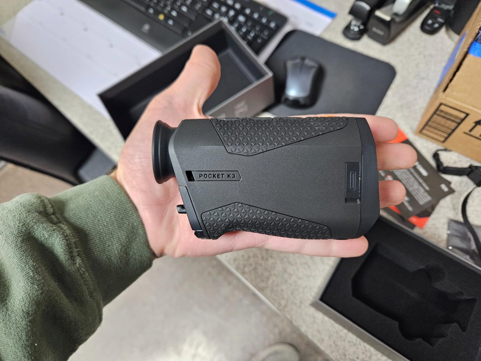 RIX Pocket K3 Portable Thermal Monocular for Hunting, 384x288 (50Hz), Wi-Fi, Handheld Night Vision Monocular customer photo 1