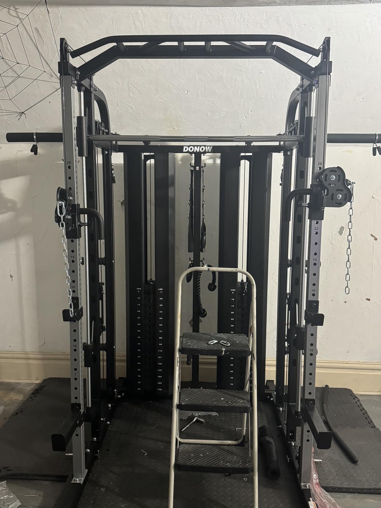 DONOW Smith Machine with Weight Stacks Home Gym System Cable Crossover customer photo 1