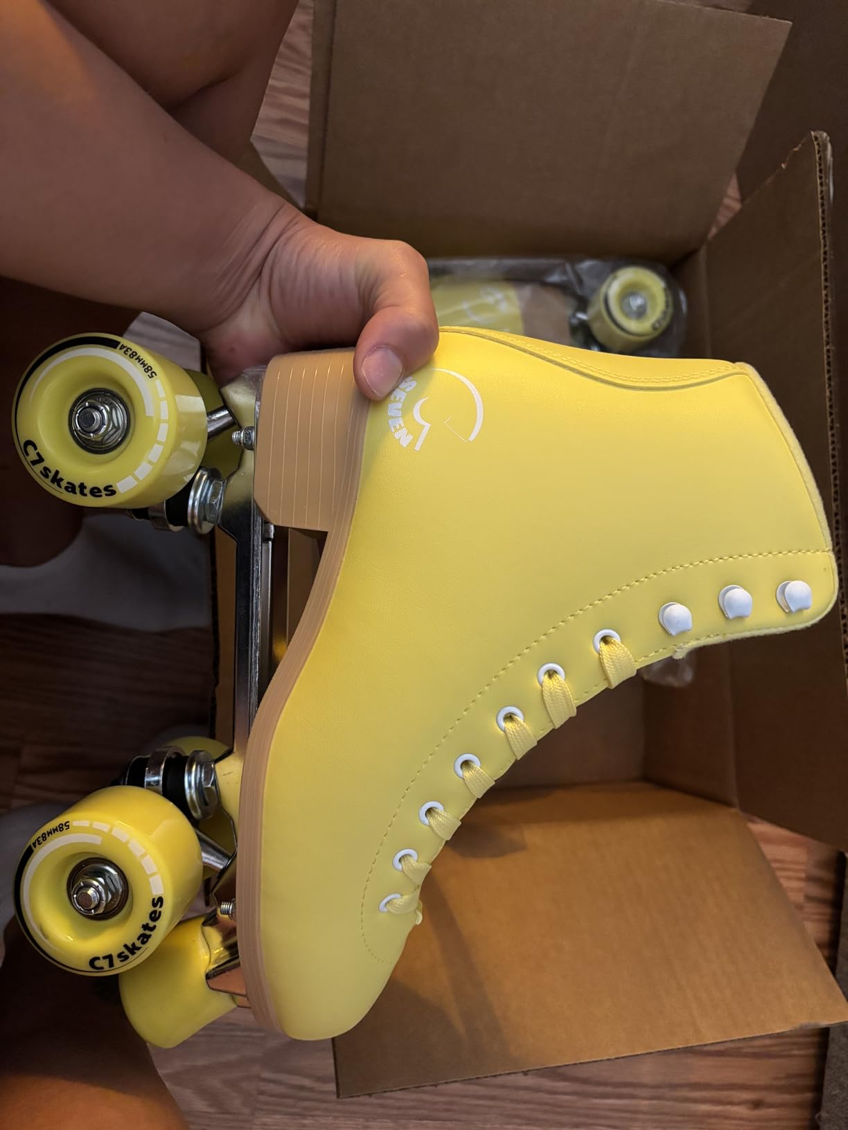 C SEVEN High-Top Quad Roller Skates for Girls and Women, 4-Wheel Skates customer photo 2