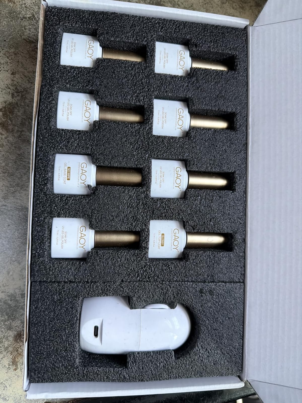 GAOY Gel Nail Polish Kit with UV Light, 6 Colors customer photo 2