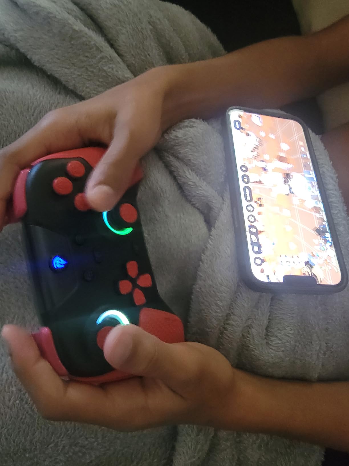 EasySMX X05 Wireless Controller for PC/Steam/Switch/iOS/Android, Black customer photo 2