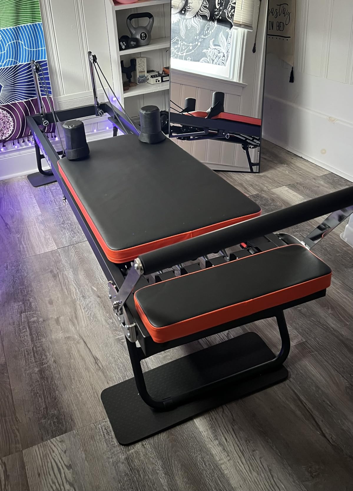 Pilates Reformer,Dpiolrcag Foldable Pilates Machine & Equipment for Home Use and Gym Workout, Suitable for Advanced and Beginners Users, Up to 250 lbs Weight Capacity customer photo 2