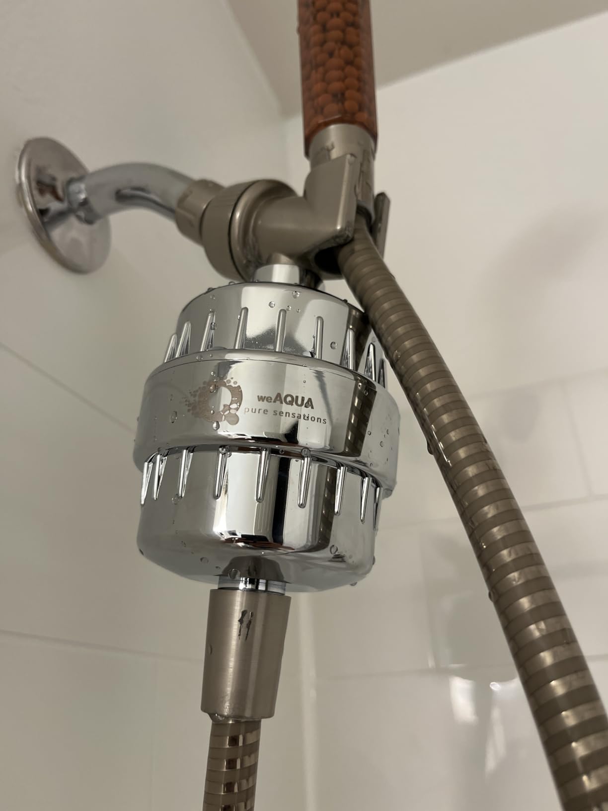 weAQUA Heavy Duty 2-PACK Shower Filter for Hard Water Chlorine Heavy Metals customer photo 2