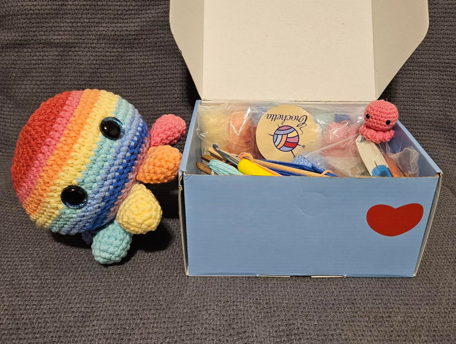 Crochetta Crochet Kit for Beginners, Crochet Starter Kits for Adults, Amigurumi Craft Knitting Crocheting Kits with Step-by-Step Video Tutorials, 6 Pc Hanging Potted Plants Family(40%+ Yarn customer photo 2