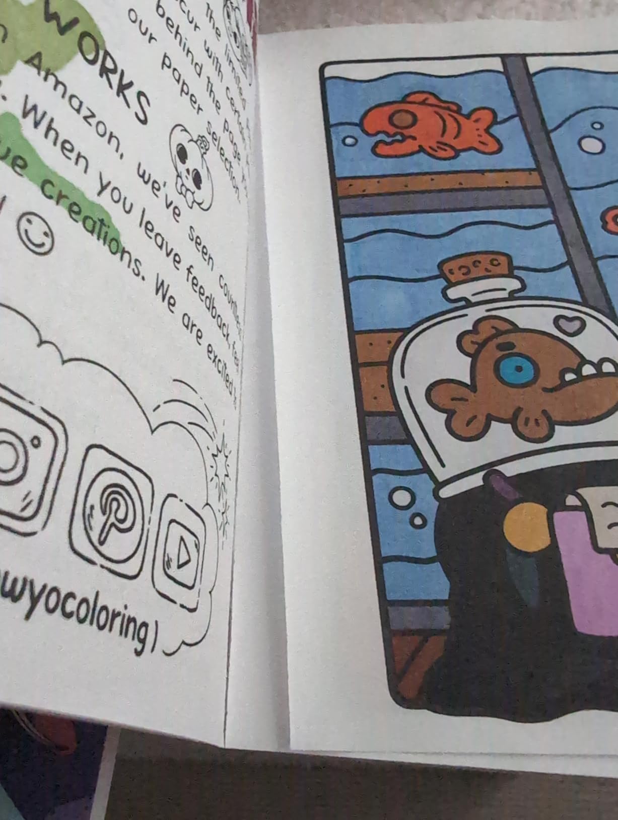 Spooky Cutie: Coloring Book for Adults and Teens Featuring Adorable Creepy Creatures in Cozy Hygge Moments for Relaxation (Cozy Spaces Coloring) customer photo 2