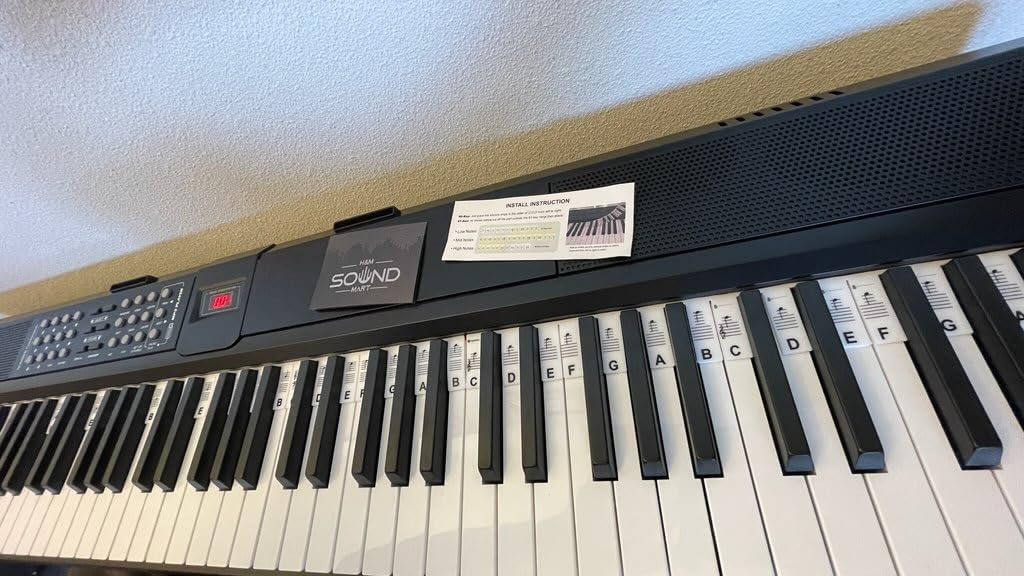 STRICH 88 Keys Weighted Keyboard Piano with Stand & Sustain Pedal, Hammer-Action Digital Piano, Full-size Electric Piano Keyboard Supports USB-MIDI/Wireless Connect, 15W×2 Built-In Speakers, SDP-120 customer photo 1
