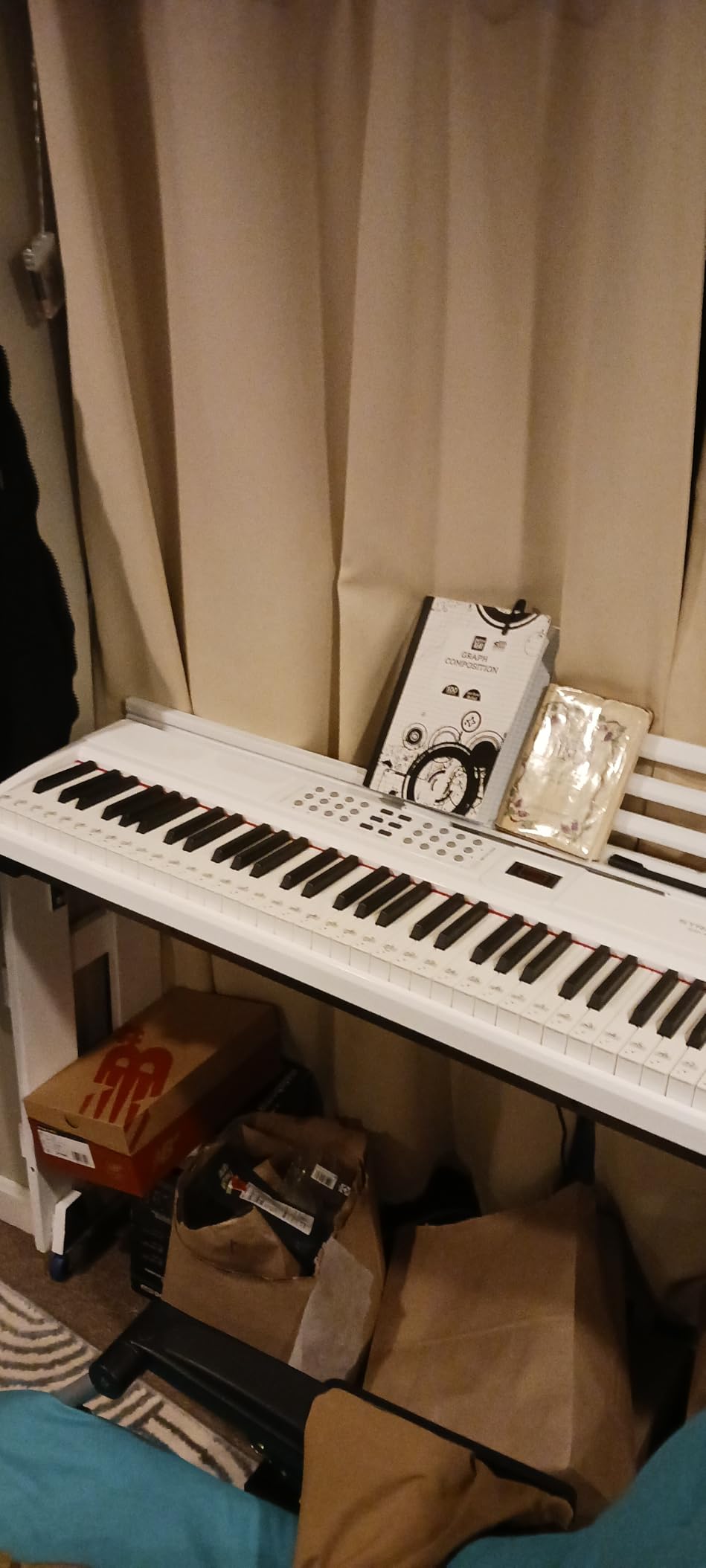 STRICH 88 Keys Weighted Keyboard Piano with Stand & Sustain Pedal, Hammer-Action Digital Piano, Full-size Electric Piano Keyboard Supports USB-MIDI/Wireless Connect, 15W×2 Built-In Speakers, SDP-120 customer photo 2