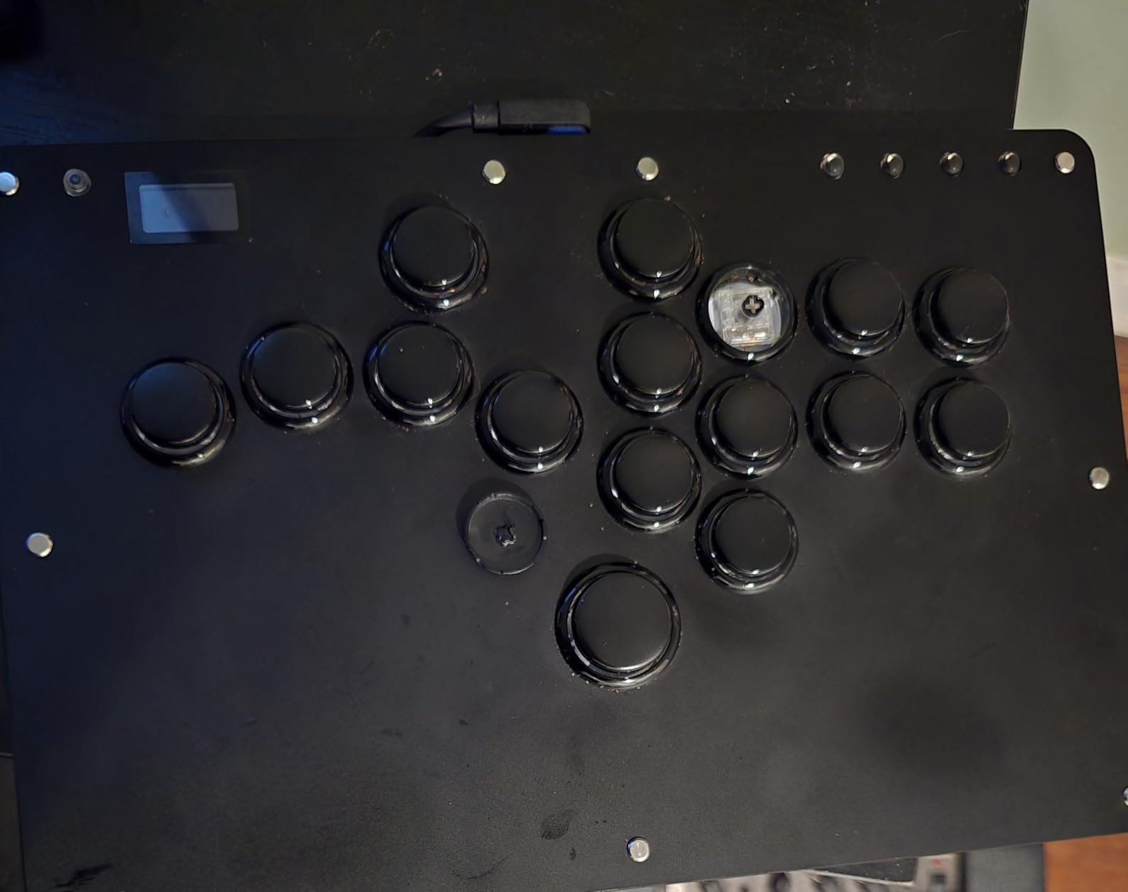 Haute42 Leverless Controller Arcade Stick: Haute42 R16 Black Leverless Controller with Rims,Premium Black Leverless Controller with Crystal Low-Profile Switch for PC/PS4/Switch Game,Support Hot Swap & SOCD customer photo 1