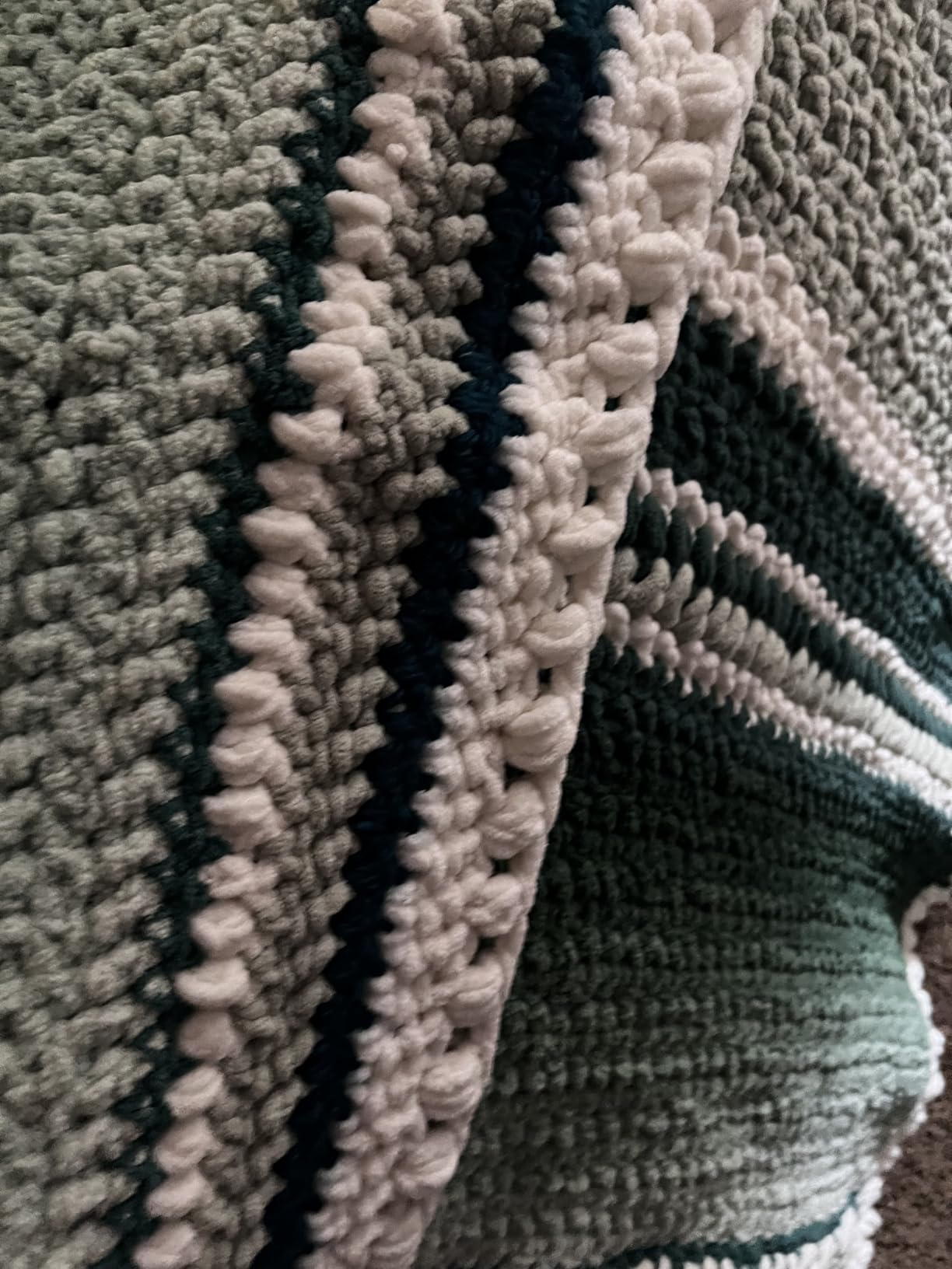 Bernat Blanket Perfect Phasing Soft Crochet Yarn, Forest 2-Pack customer photo 2