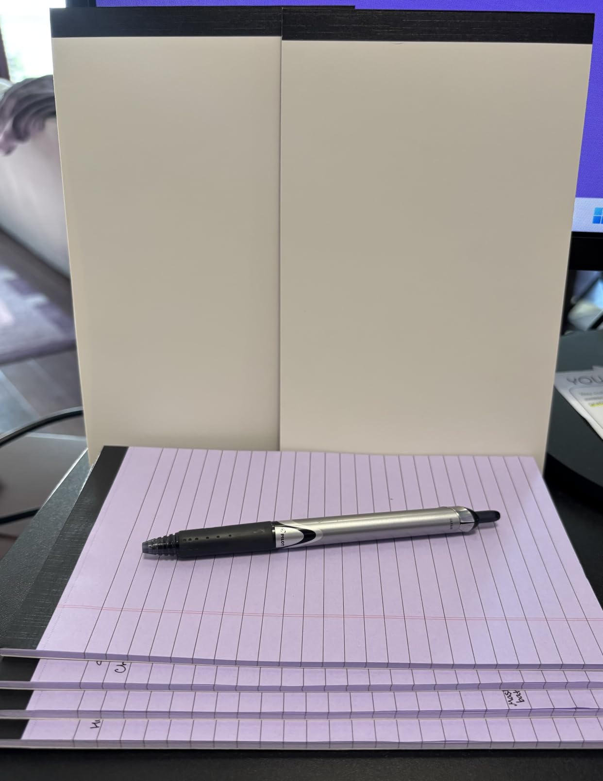 AILZFEI 5pcs Colored Note Pads 5x8 College Ruled Small Legal Pads Paper Notepads 5 Pack Study Back Writing Pads 5 x 8 Paper Pads Perforated Narrow Ruled Pads of Paper 30 Sheets/Pack customer photo 1