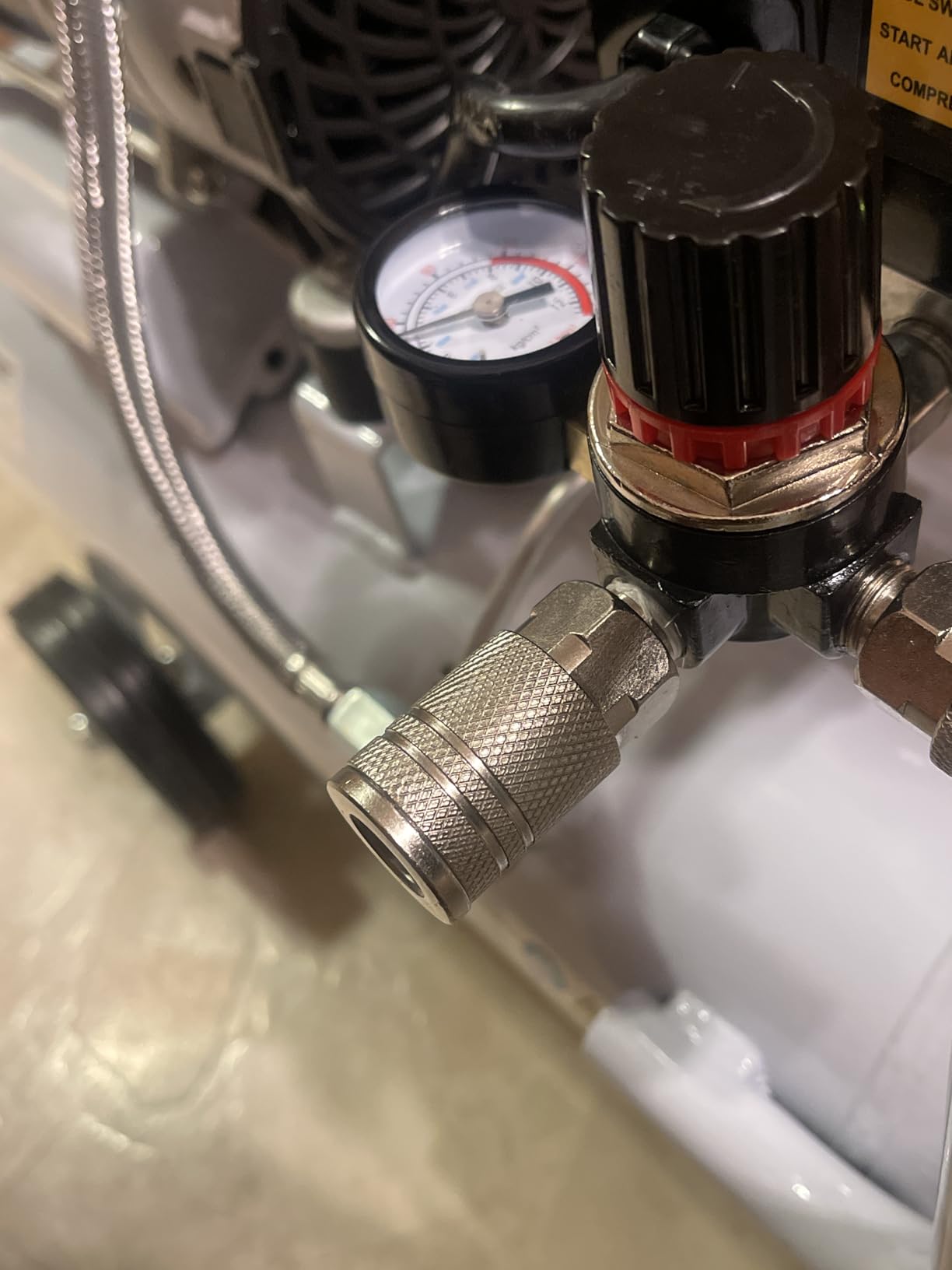 Quiet Oil-Free Air Compressor, 68 dB, 2.8 CFM @ 90 PSI, 5 Gallon Air Tank customer photo 2