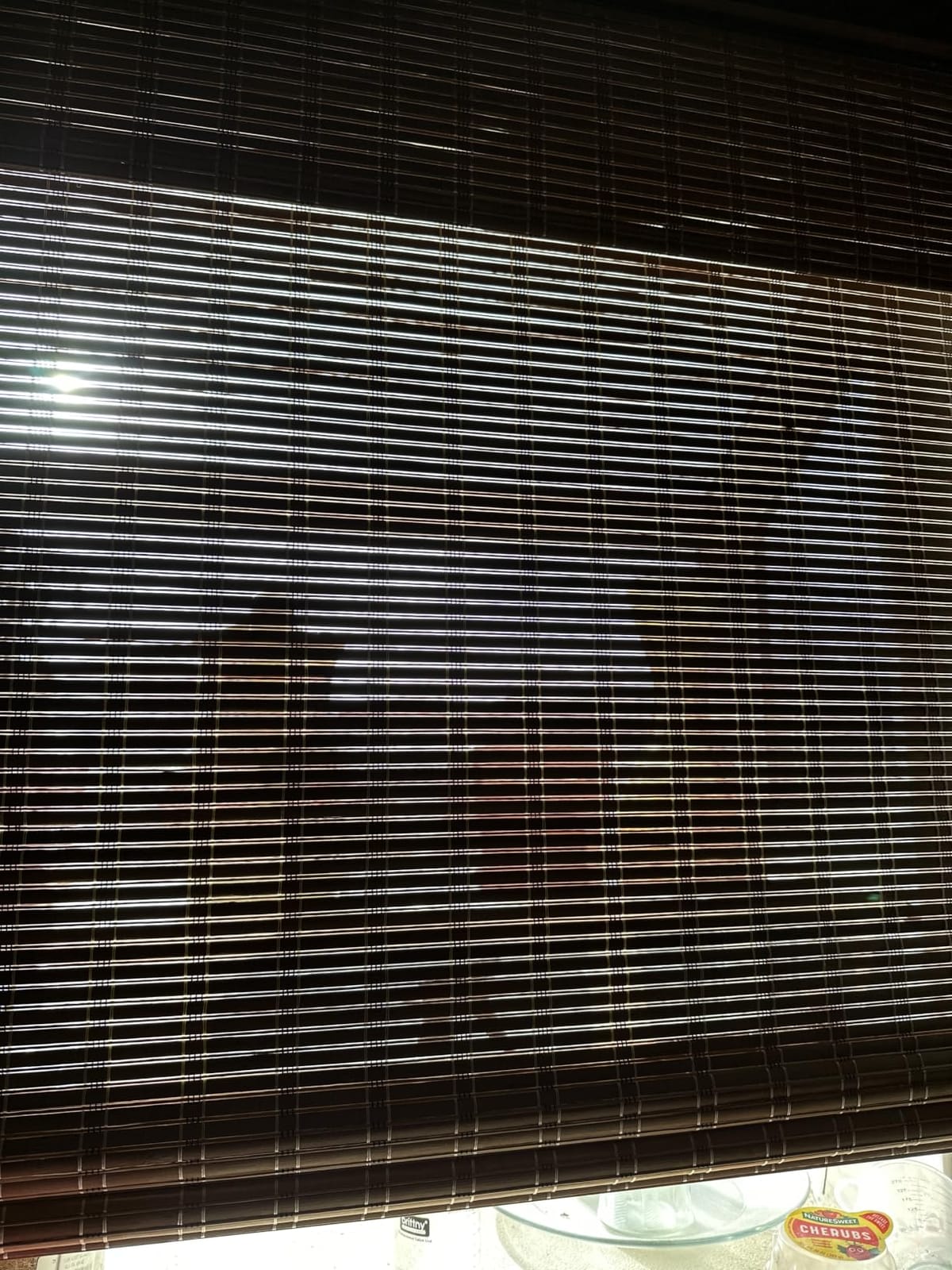 LazBlinds No Drill Cordless Bamboo Roman Shades, 34.5