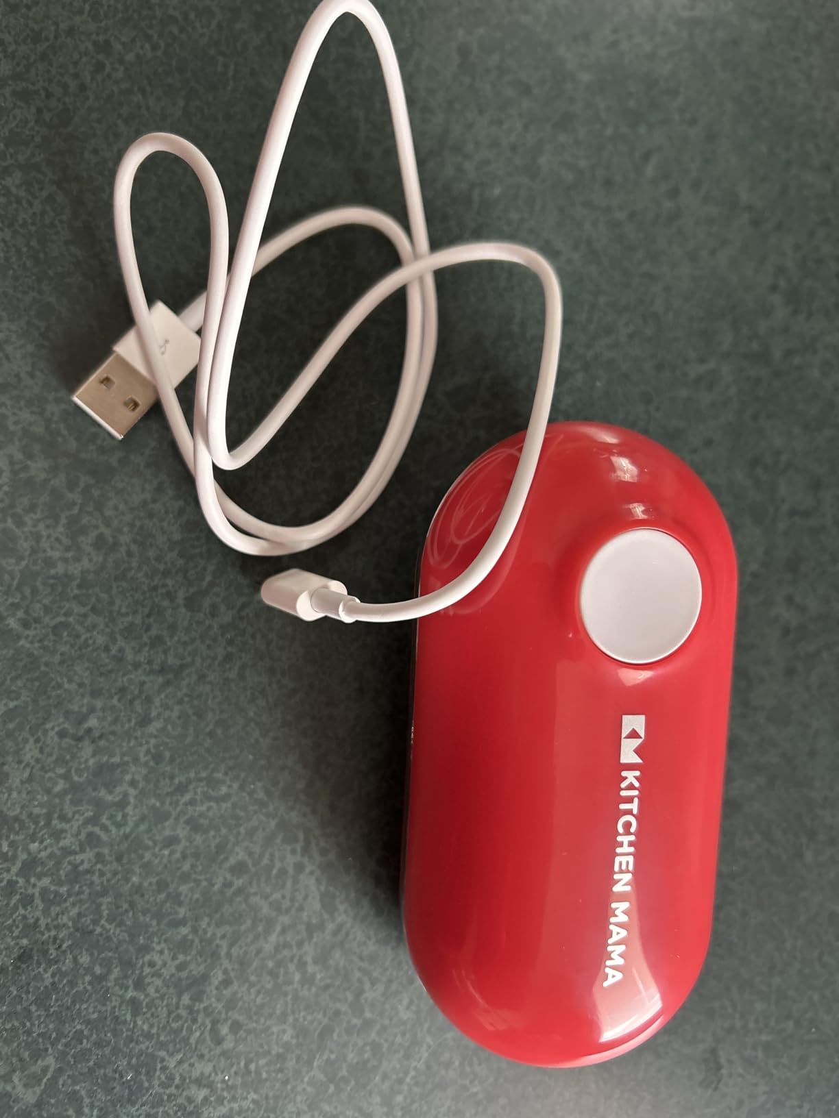 Kitchen Mama Mini Plus Electric Can Opener, Teal | USB-C Charging, Hands-Free Auto Stop, Cordless Smooth Edge, Compact for Travel, Perfect for Seniors with Arthritis customer photo 2