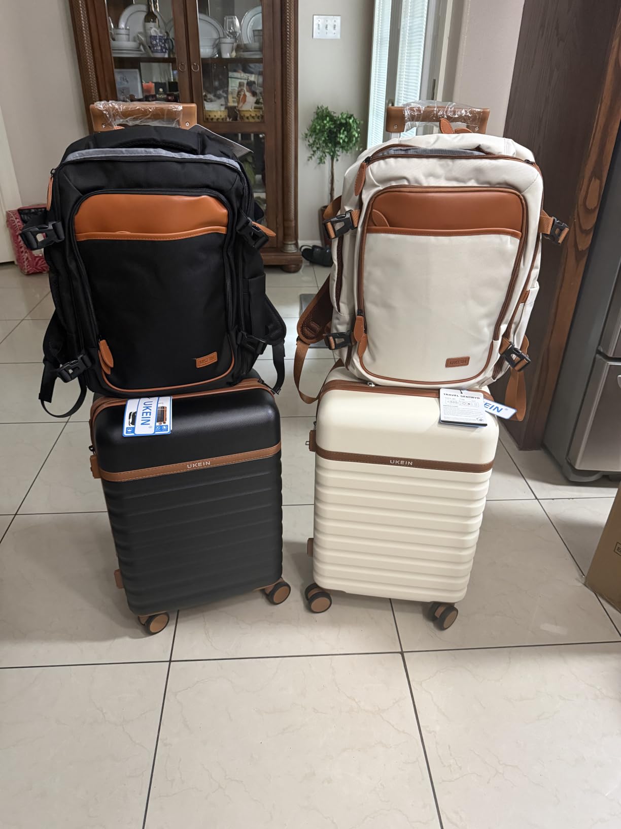 UKEIN Luggage Sets 3Piece, Carry On Luggage 20in Suitcase Set With Backpack customer photo 1