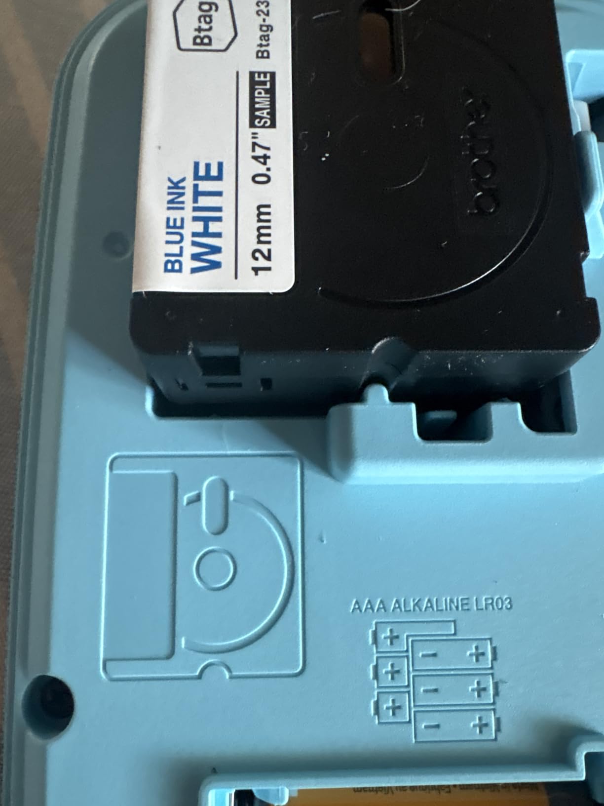 Brother P-Touch PT-N10 Personal Handheld Label Maker, Portable and Prints, P-Touch Btag ~½” (12mm) Wide Color Personalized Label Tapes, customer photo 2
