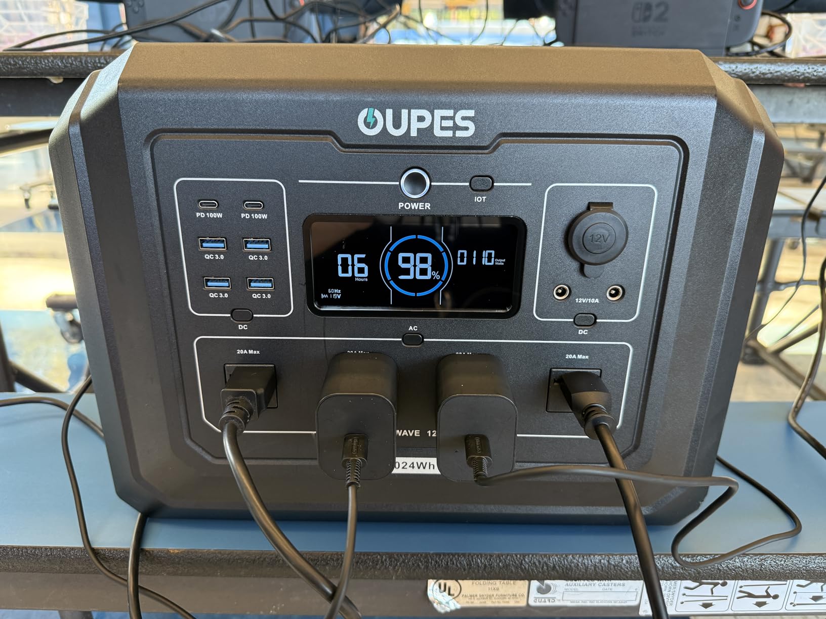 OUPES Mega 1 Portable Power Station 1024Wh 2000W (4500W Surge) customer photo 2