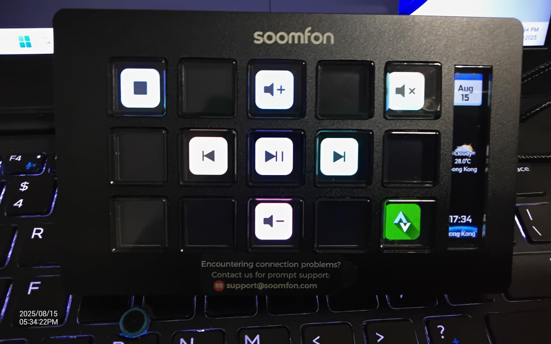 SOOMFON Stream Controller Studio Control Deck 15 Macro Keys and Dashboard customer photo 1