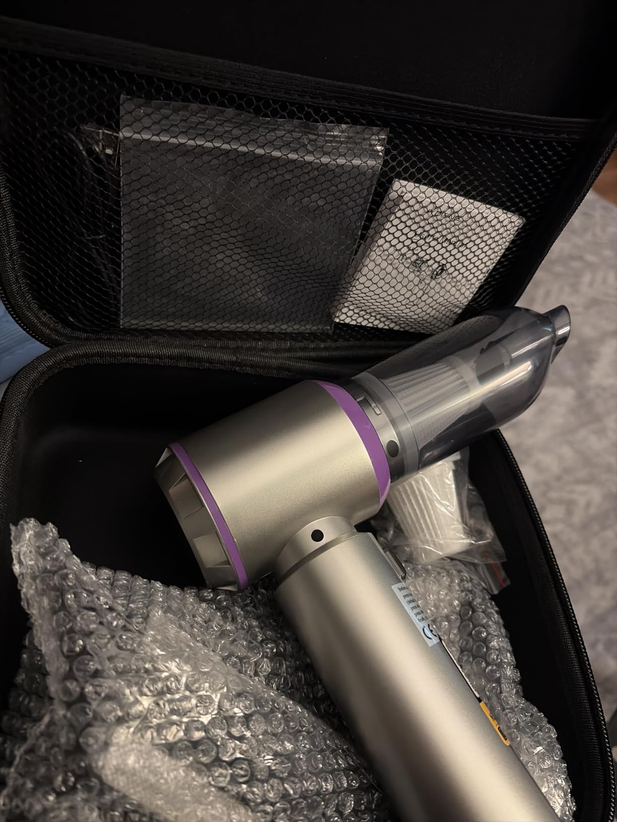 Vacuum/Air Duster Super Power Mini Car Vacuum Cleaner 4-in-1 air Blower Gun customer photo 1