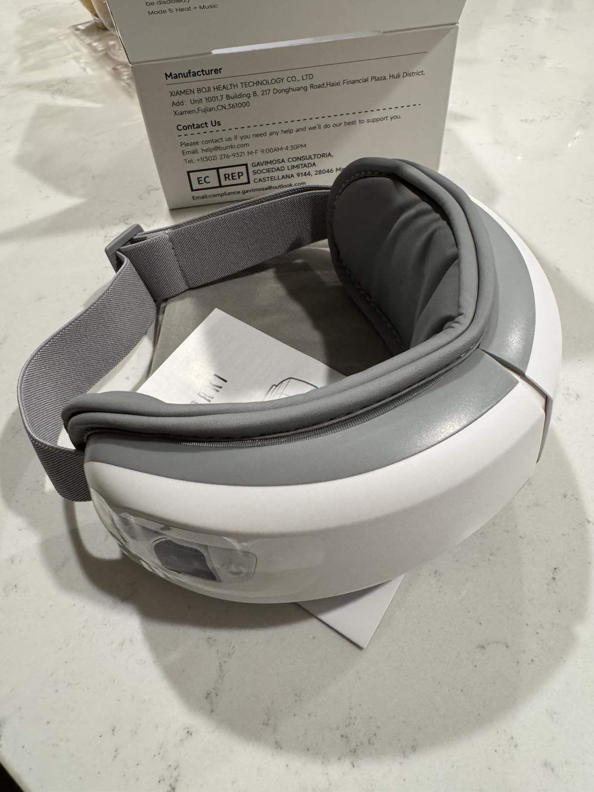 Eye Massager with Heat & Bluetooth Music, Massaging Eye Mask customer photo 1