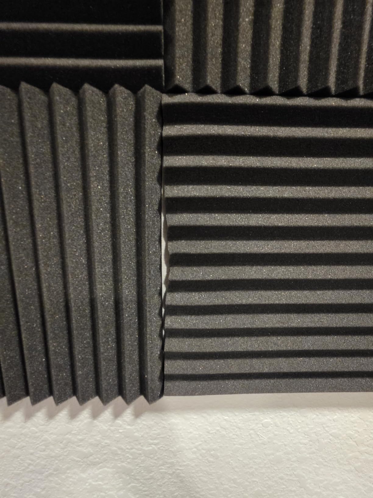 54 Pack Acoustic Foam Wall Panels, 12 x 12 x 1 in customer photo 1