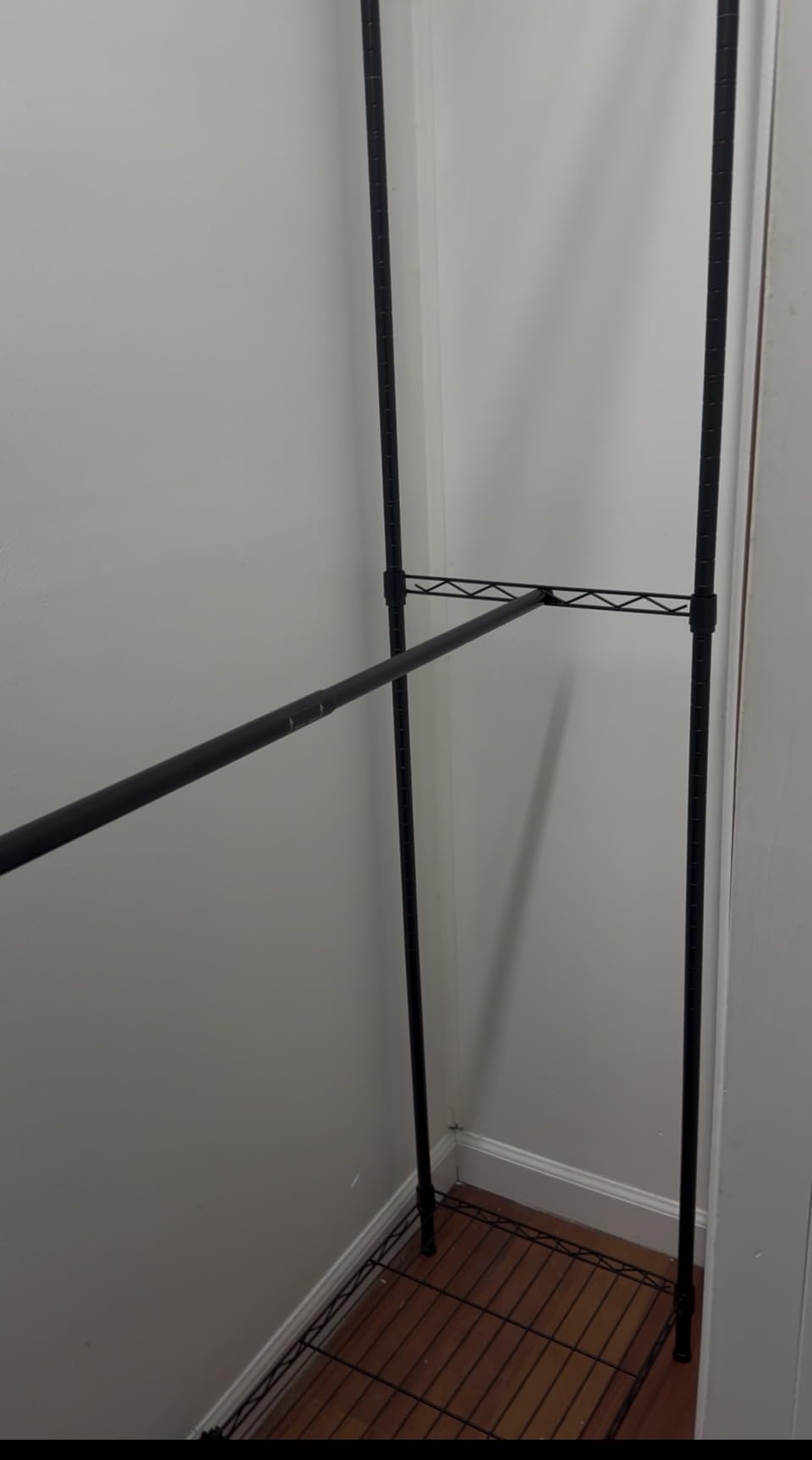 VIPEK X3 Expandable Heavy Duty Clothes Rack Closet Organizer System Black | Large Freestanding Clothing Rack with Adjustable Shelves and Hanger Rods from 5'2
