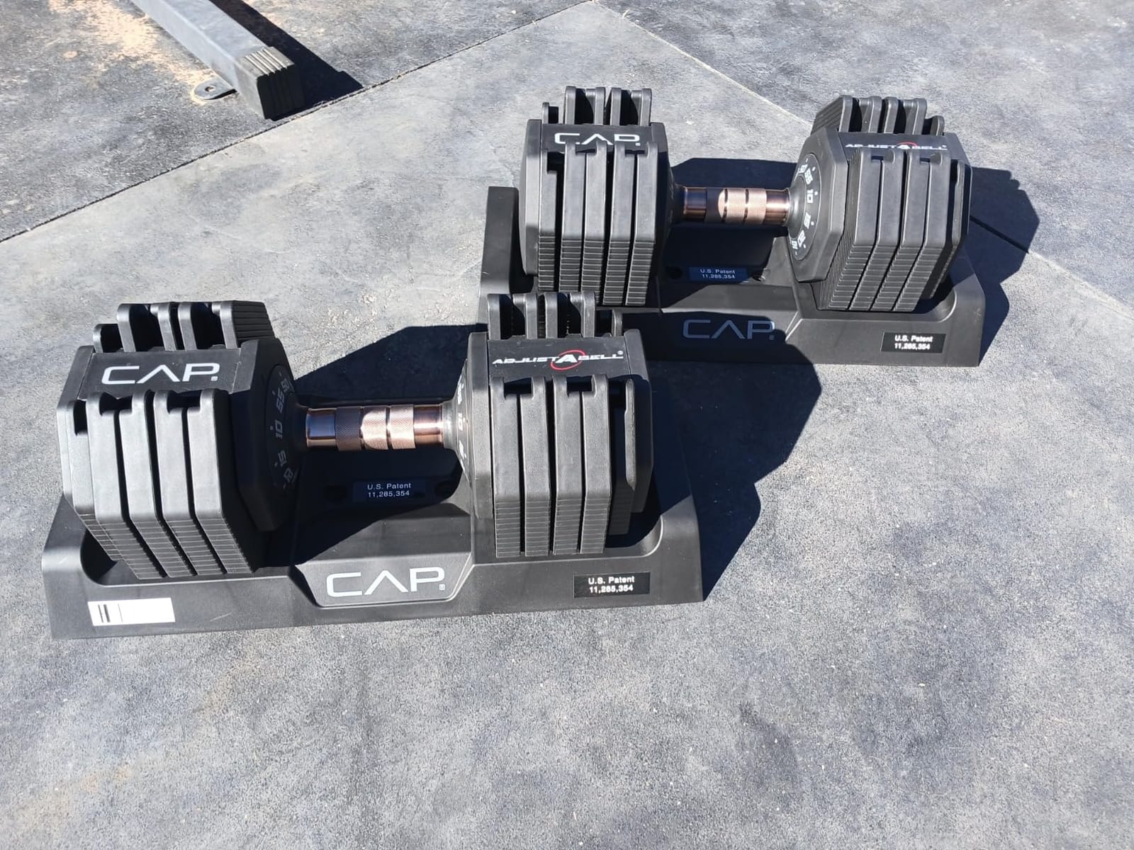 CAP ADJUSTABELL Adjustable Dumbbell Set, Premium Quick Select Adjustable Weights for Strength Training, Singles & Pairs, 12.5 LB, 25 LB & 55 LB, Round Dumbbells, Multiple Grip Handle Options customer photo 2