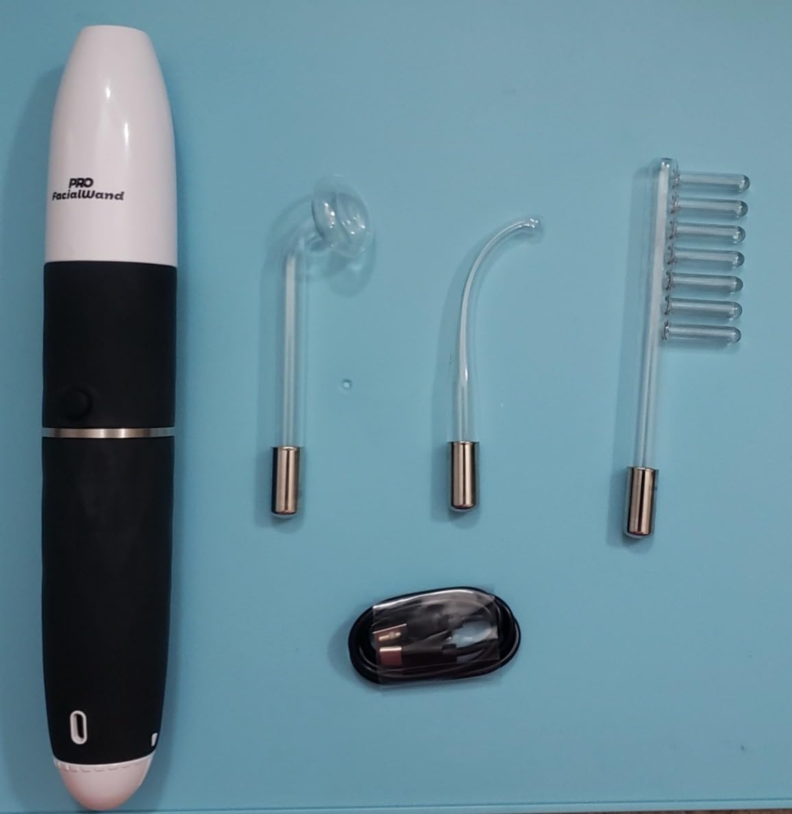 OxyGlow 2 Cordless High Frequency Facial Machine, ProFacialWand Clinical Skin Therapy Wand - Xenon Gas customer photo 2