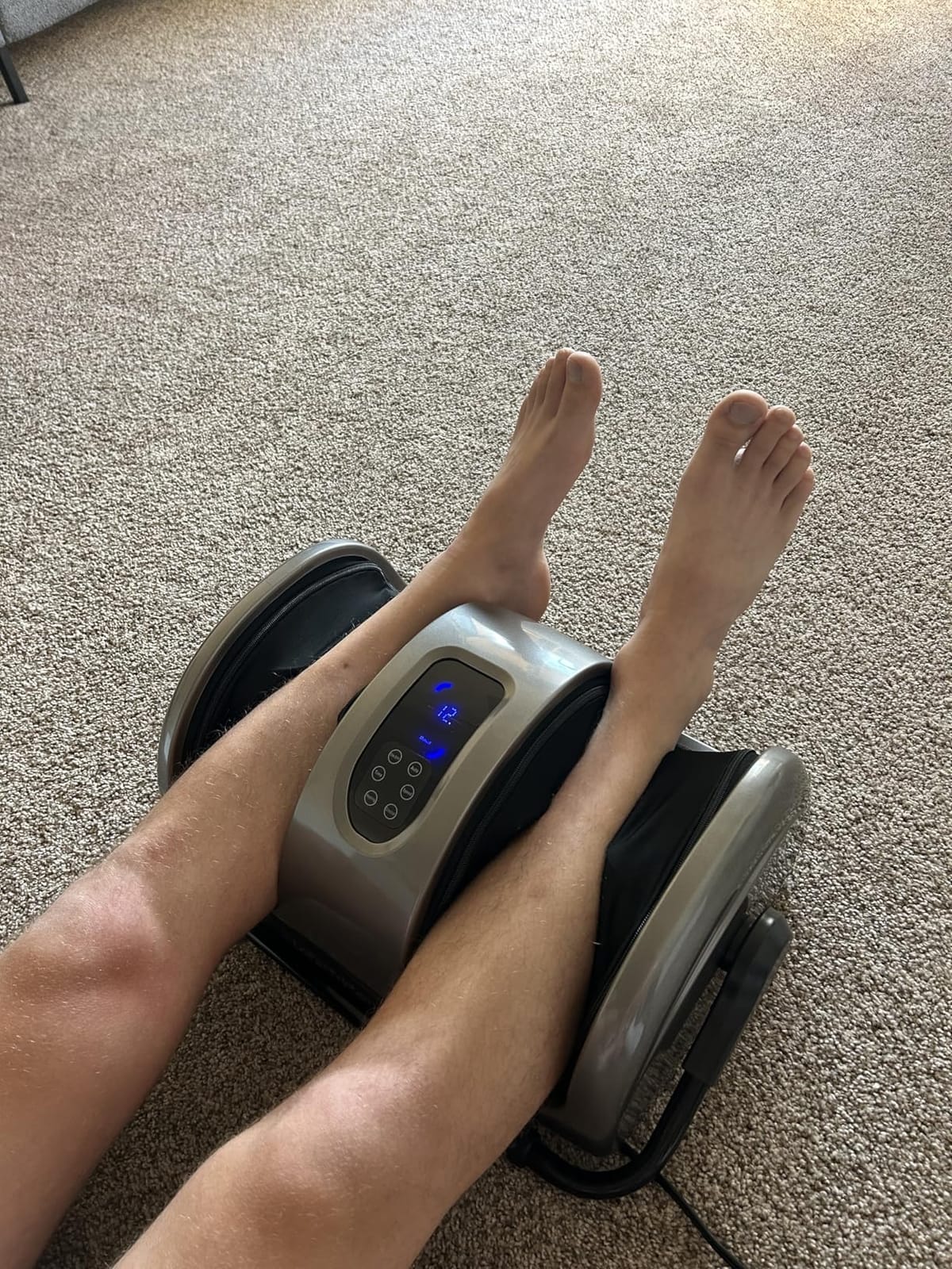 Best Choice Products Heated Shiatsu Foot Massager for Pain Relief, Plantar Fasciitis, Neuropathy, Blood Circulation w/Compact Design - Sage customer photo 2