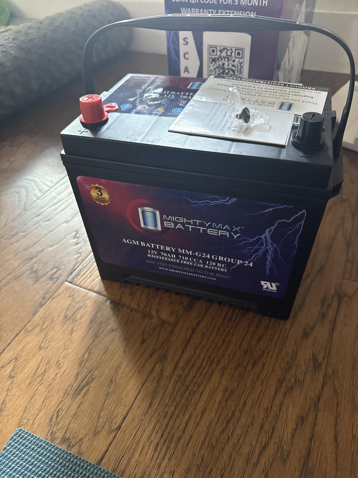 Mighty Max Battery MM-G35 Start and Stop Car BCI Group Size 35 12V 55Ah, 100RC, 650 CCA Rechargeable AGM Car battery customer photo 1