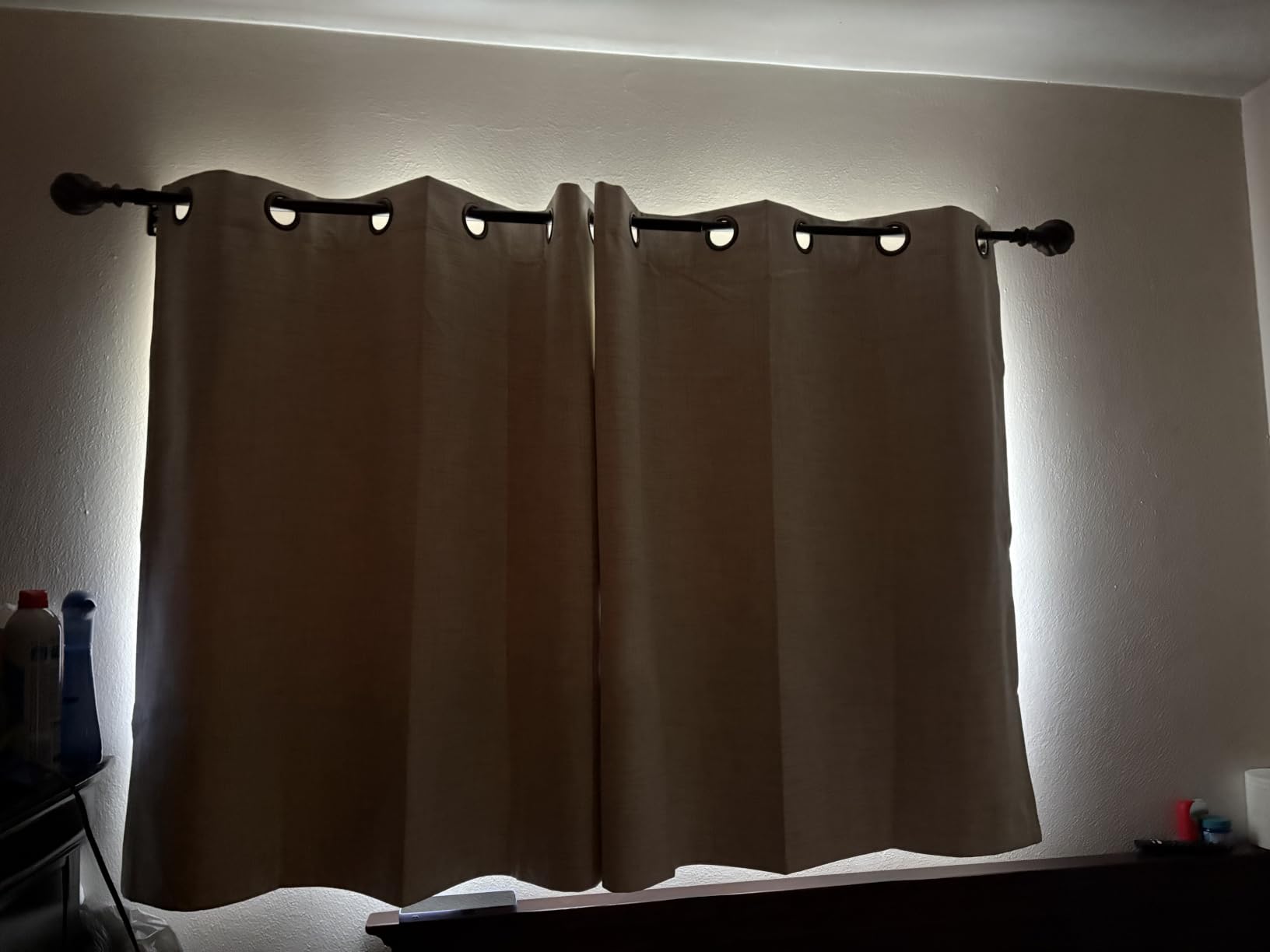 Lajode Baby Blue Linen Blackout Curtains for Nursery - 52x84 Inch 2 Panels customer photo 1