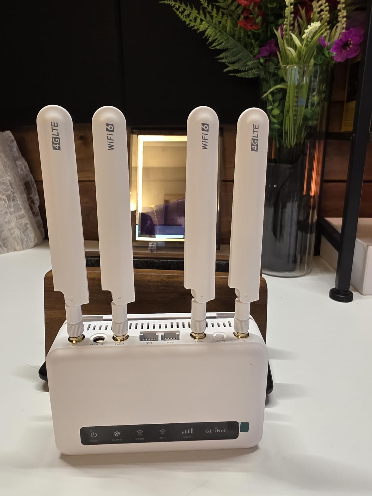 GL.iNet GL-X2000 Spitz Plus 4G LTE CAT 12 Wi-Fi 6 Dual-SIM Router, NA Only | 4G CAT 12, Wi-Fi 6, Detachable Antennas, Dual-SIM, T-Mobile & AT&T IoT Certified, OpenWrt VPN, Home, RV, Road Trips, Offices customer photo 1