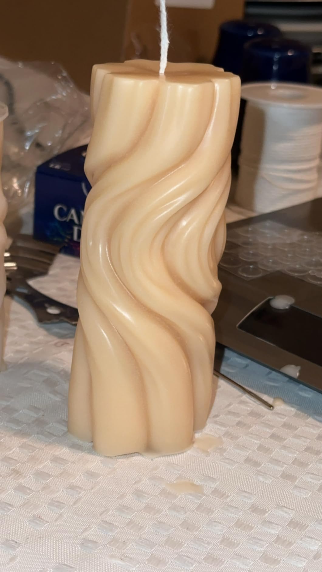 2 Pack Spiral Wave Resin Casting Molds - Silicone for 3D Animal Candle Making customer photo 2