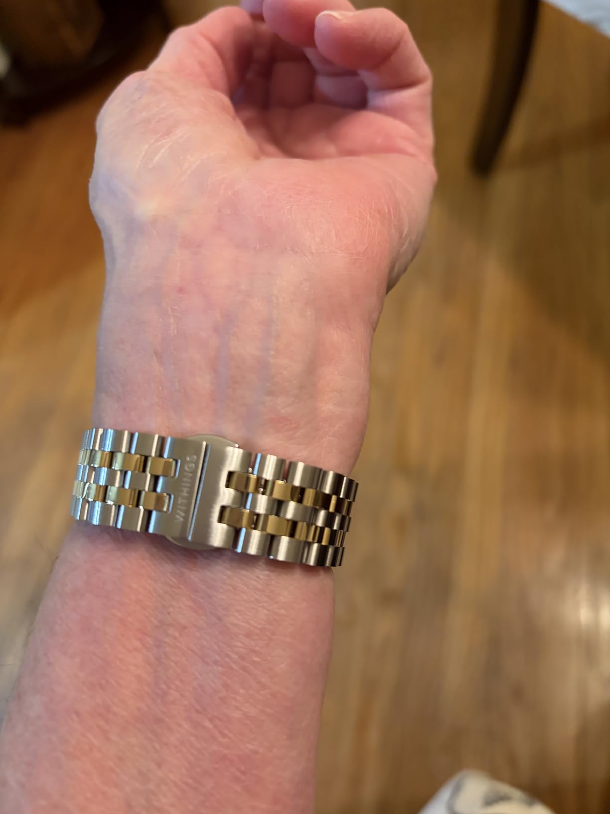 WITHINGS Scanwatch Nova Brilliant - Hybrid Smart Watch, ECG, SPO2, Gold customer photo 2