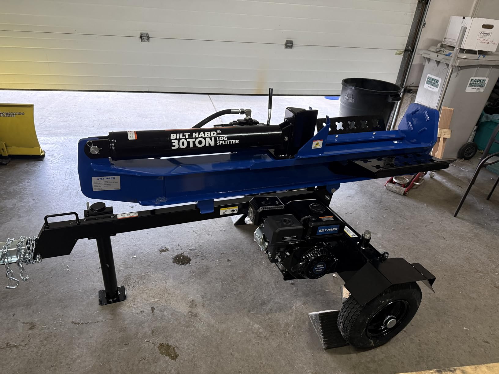 BILT HARD 40-Ton Gas Powered Log Splitter, Horizontal/Vertical Full Beam Wood Splitter with Auto Return, 4-Cycle 389cc OHV Engine, 2 Stage Gear Pump, Gas Firewood Splitting Wood Machine customer photo 1