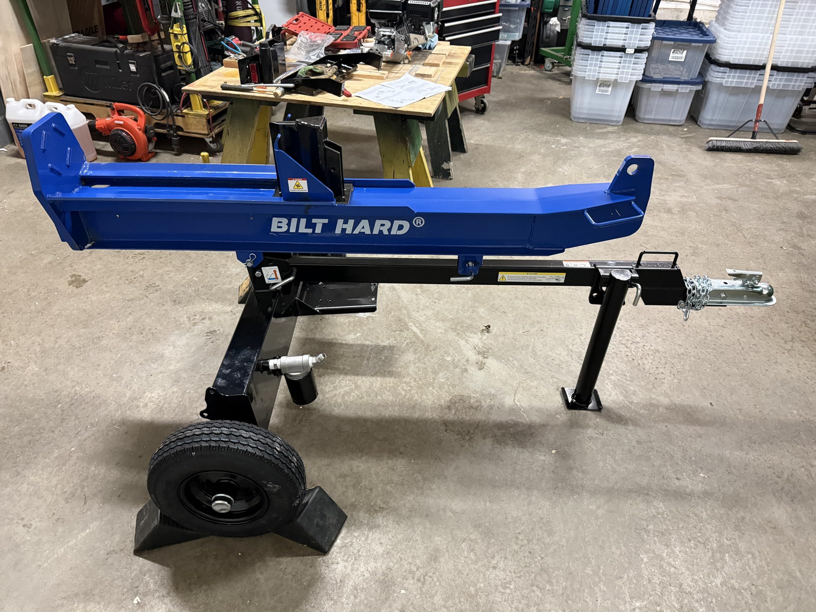 BILT HARD 40-Ton Gas Powered Log Splitter, Horizontal/Vertical Full Beam Wood Splitter with Auto Return, 4-Cycle 389cc OHV Engine, 2 Stage Gear Pump, Gas Firewood Splitting Wood Machine customer photo 2